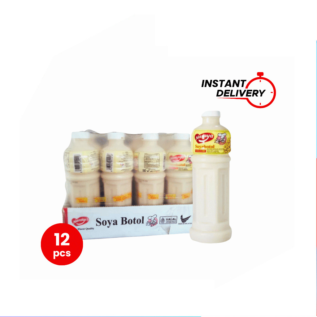 [UniGrosir] Naraya Soya Botol Minuman Susu kedelai 920 ml x 12 pcs Soy Bean Milk DUS
