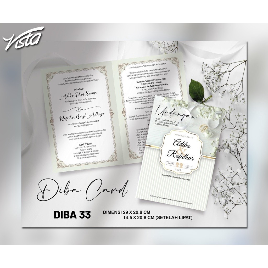Blangko Undangan   Diba Card 32   Invitation