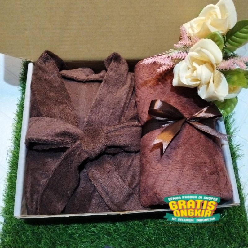(oke_baby)kado pernikahan kimono couple/Hampers wedding / Hampers Handuk Kimono Mandi / Seserahan Ha