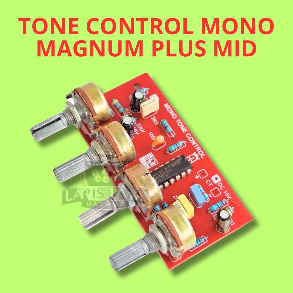 Kit Tone Control Mono Magnum 4 Pot Bass Treble Middle Volume