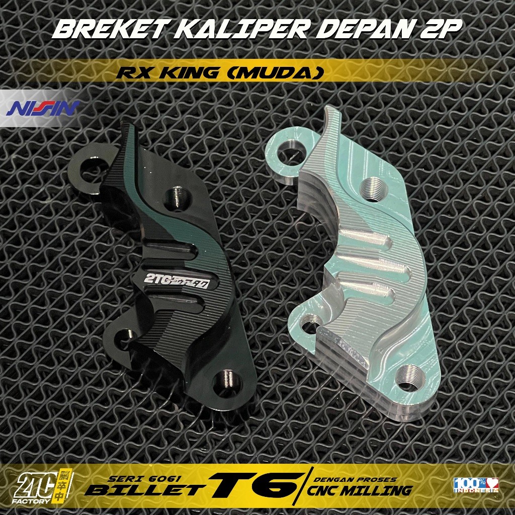 KATLENSHOP BREKET KALIPER NISSIN 2 PISTON RX KING DISC 300 BREKET KALIPER BREMBO 4 PISTON AXIAL RX K