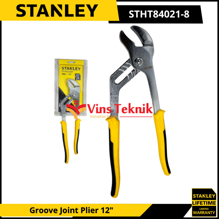 STANLEY STHT84021-8 Tang Buaya 12 Groove Joint Pliers STANLEY STHT84021