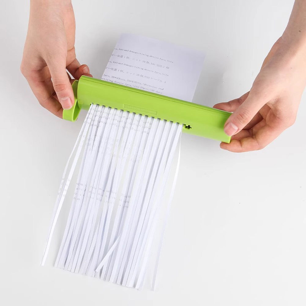 Handheld Mini Shredder Paper, Portable Paper Shredder Manual for Office Home Shredder
