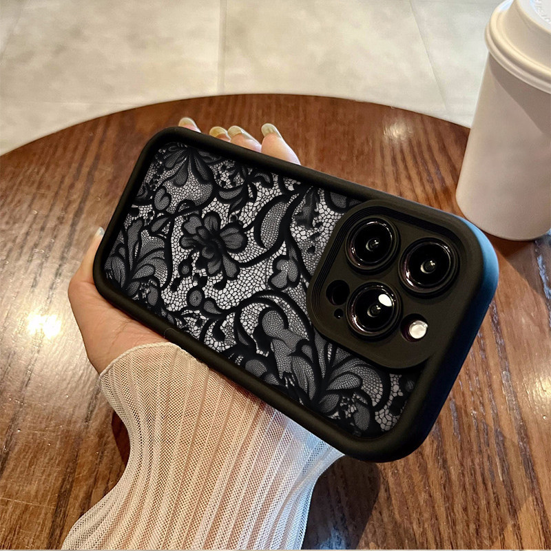 Casing Motif Lace Renda Untuk REDMI 9A 9C 9T 10A 10C 12C 13C 13X 14C 15C A1 A2 A3 A5 Note 9 10 11 12