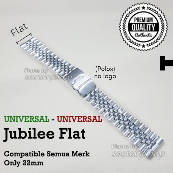Jubilee STRAP Rantai Jam Tangan Seiko Orient Kamasu Watch 22mm tali 22 - Jubilee Flat