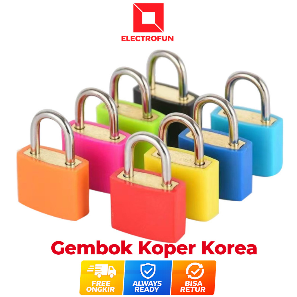 Gembok Koper Warna - Warni Gembok Koper Kunci Gembok Koper Besi Gembok Koper Umroh Gembok Mini Gembo