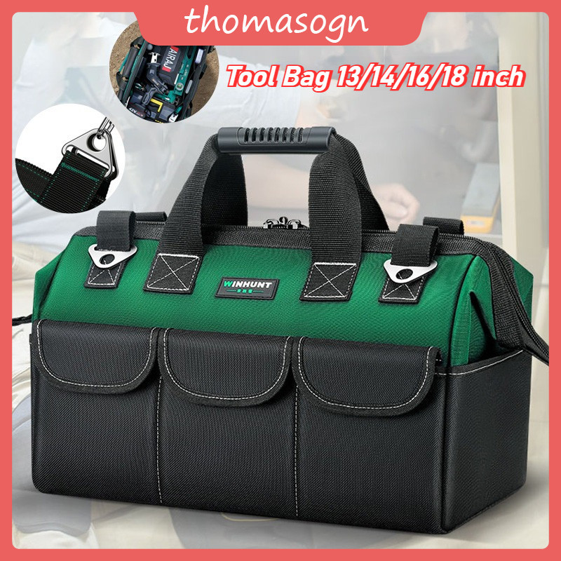 FAVORE Tool Boxes / tas perkakas / Tool Bag / 18Inch Kain Oxford Tebal Tas Alat Perkakas Kuat Tas Pe