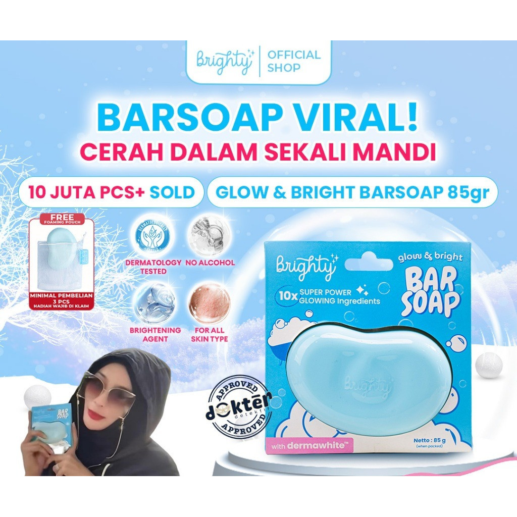 Brighty Glow & Bright Bar Soap | Barsoap whitening | YN COSMETIC