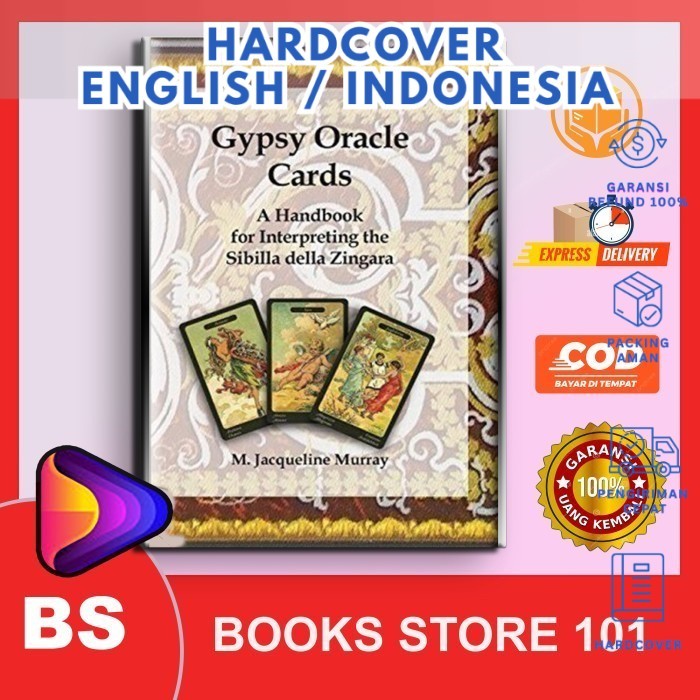 Hardcover Edition - Indo/English - Gypsy Oracle Cards - M Jacqueline Murray (Eng/in)