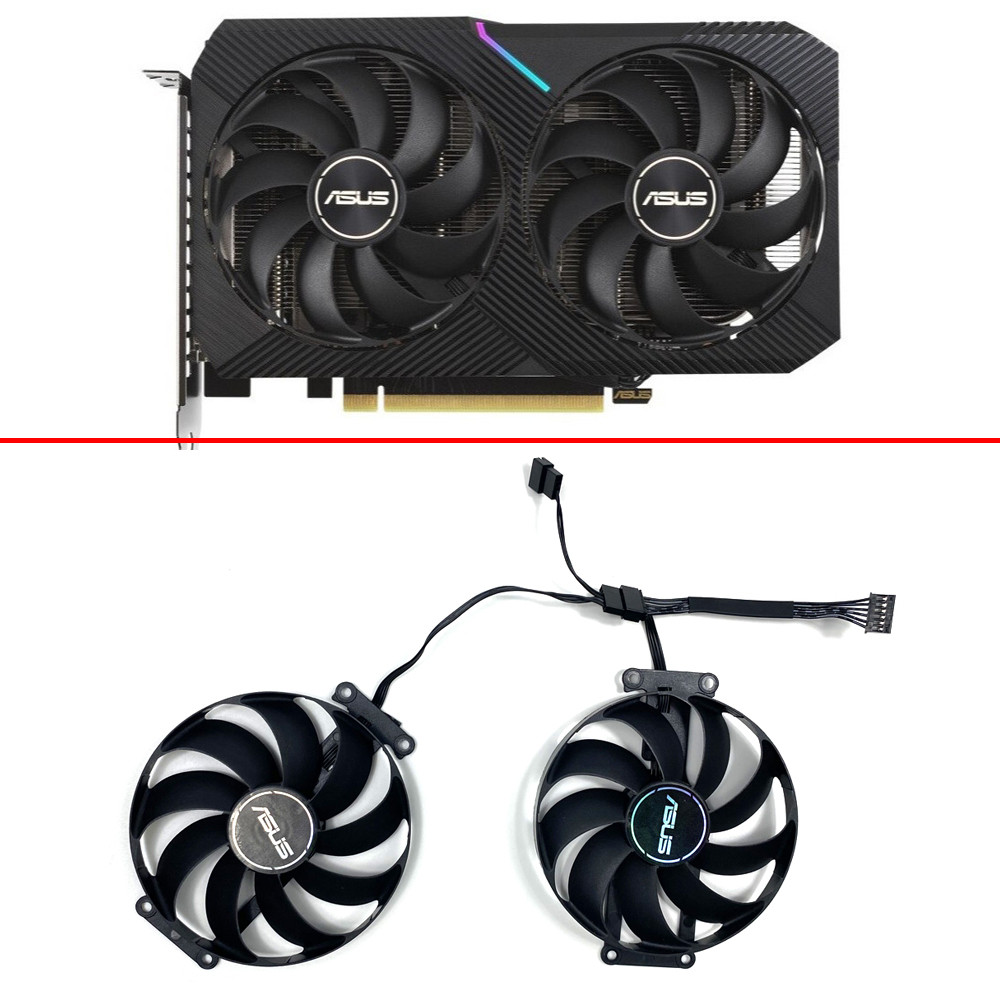 2pcs 90mm 6pin CF9010U12S RTX 3060 GPU FAN For ASUS DUAL-RTX3060-12G RTX3070 RTX3060Ti Cooling Fans 