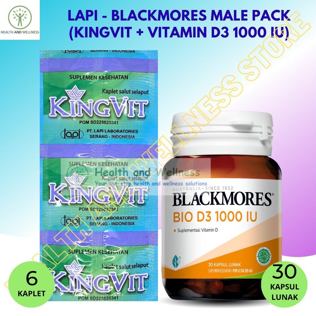 BLACKMORES BIO D3 1000 IU 30 KAPSUL LUNAK KINGVIT LAPI LABORATORIES TABLET