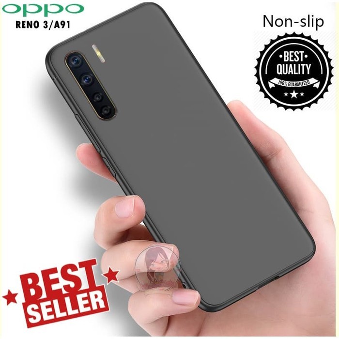 CASE OPPO A91 SOFT CASE SLIM MATTE SOFT BLACK DOFF