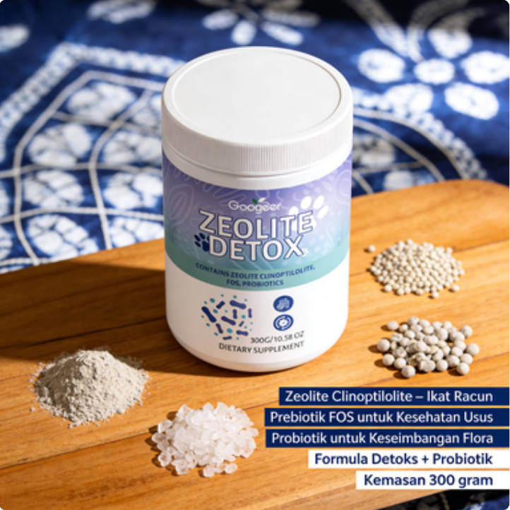 Googeer Zeolite Detox FOS Probiotik Body Cleanser 300g LY40905