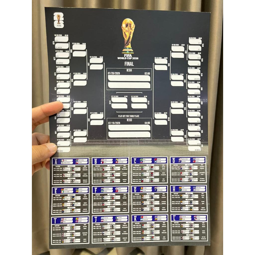Poster Jadwal Pertandingan Piala Dunia 2026