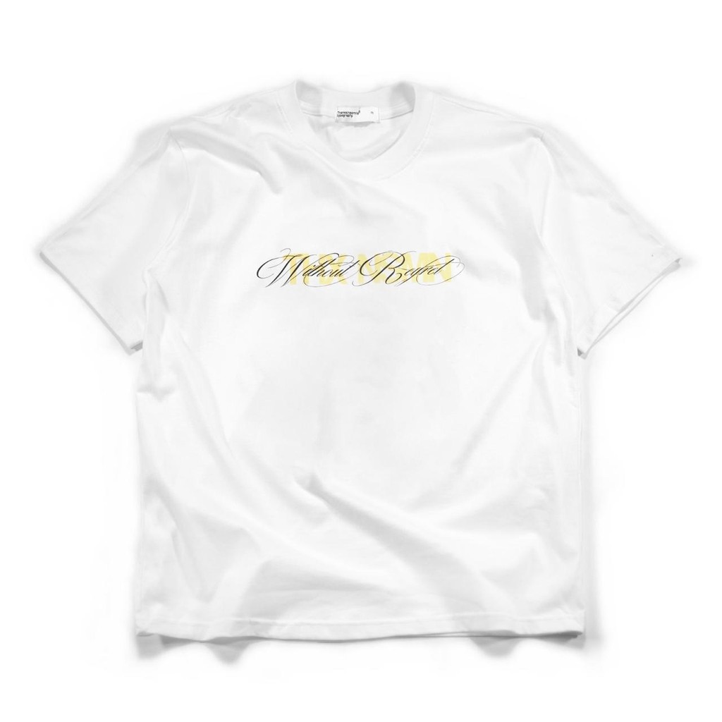 COD Tshirt Typo Junisha Katun Putih Thanksinsomnia