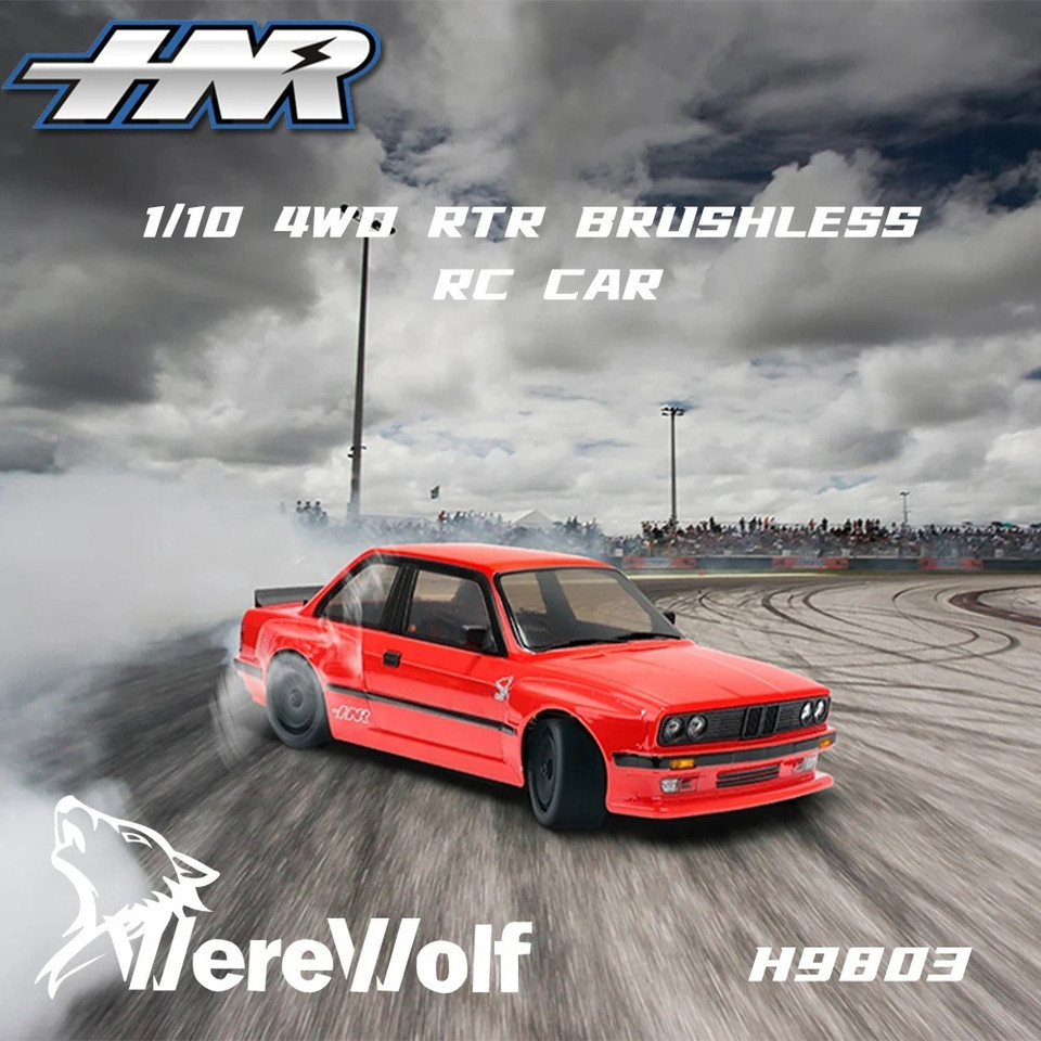 HNR H9803 Werewolf 1/10 RC Drift Car - 4WD Brushless RTR Electric Remote Control RacingCar for Adult