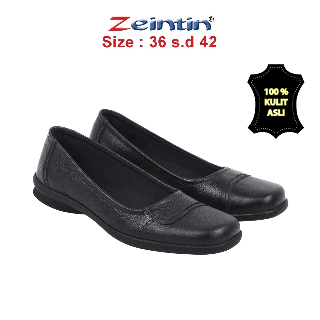 (Leon Co) Zeintin - Sepatu Pantofel Wanita Sepatu Kulit Wanita Sepatu Kerja Kantor Kuliah Zeintin BJ