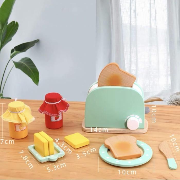 Cucinino Toaster mainan roti panggang mainan anak mainan edukasi masak - Toaster