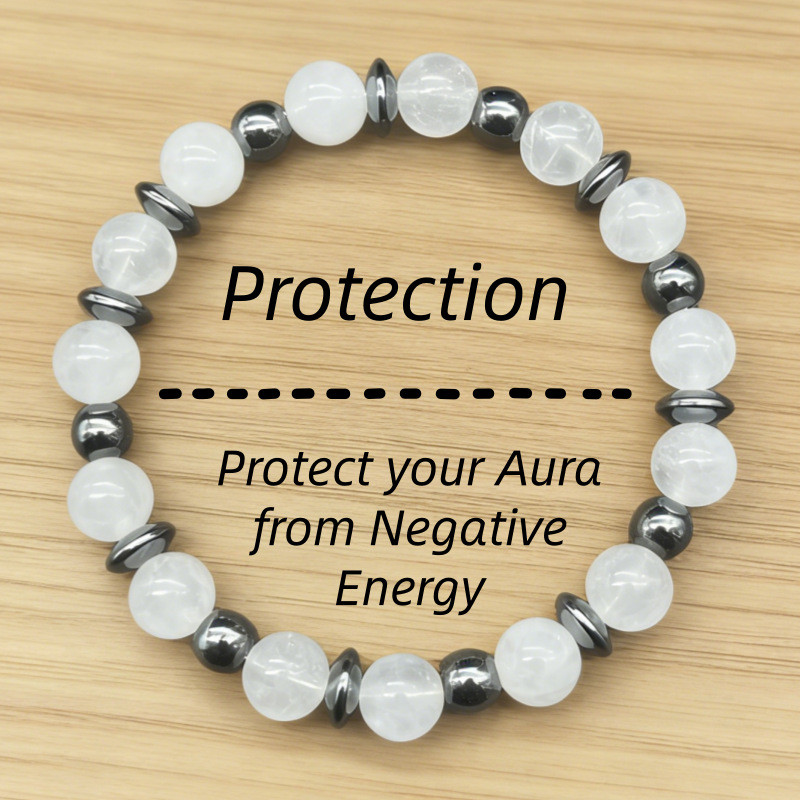 Gelang Batu Alam Putih Moonstone Gelang Batu Gali Hitam