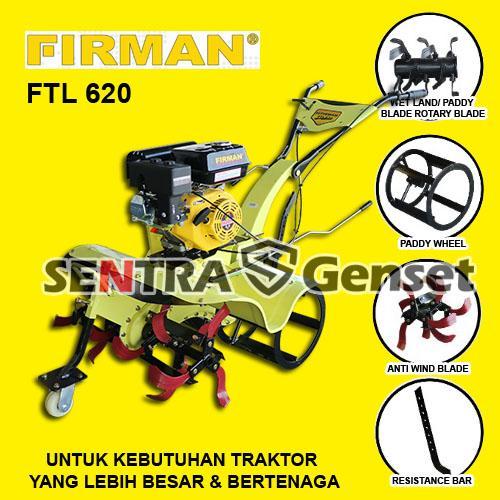 PROMO BIG SALE Tiller Firman FTL 620. Mesin Cultivator Bajak Sawah Basah kering