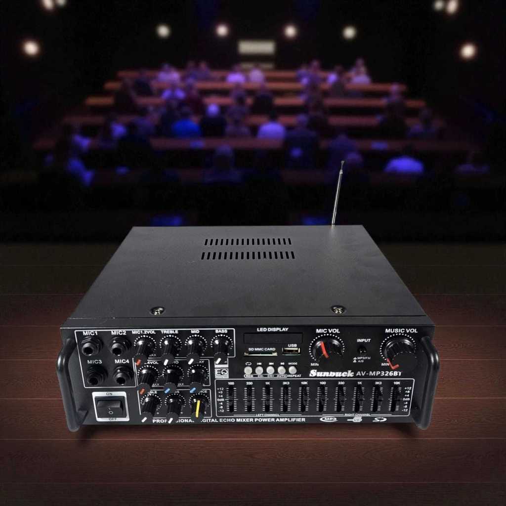 Bluetooth EQ Amplifier Karaoke Mixer Audio FM Sunbuck