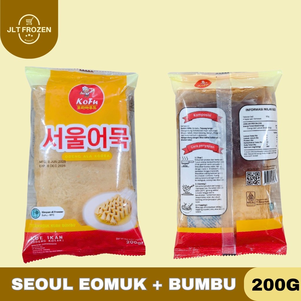 Seoul Eomuk Odeng 200GR / Odeng Lembar / Odeng + Bumbu