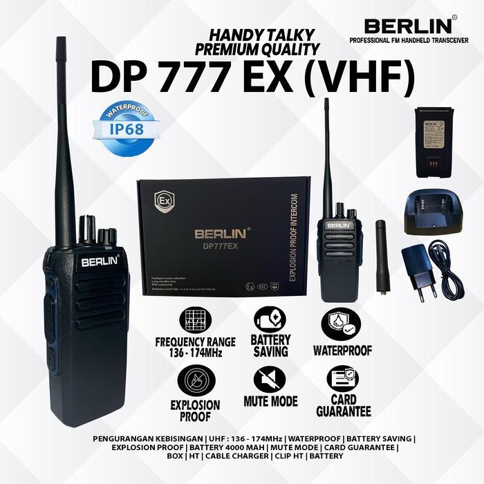 HT EXPLOSION PROOF BERLIN  VHF HT BL-DP 777 EX GASPROOF