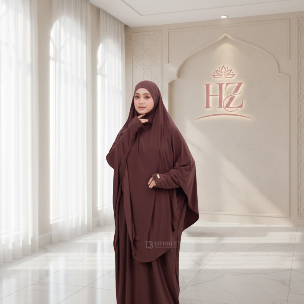 Abaya Sahiera Set French khimar | Abaya Umroh & Haji French Khimar | Abaya Remaja Aesthetic