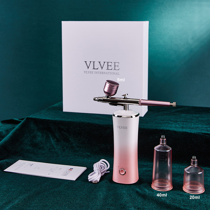 VLVEE Oxygen Injector Portable Handheld Oxygen Spray For Facial Beauty 3Level Pressure Adjustable Re