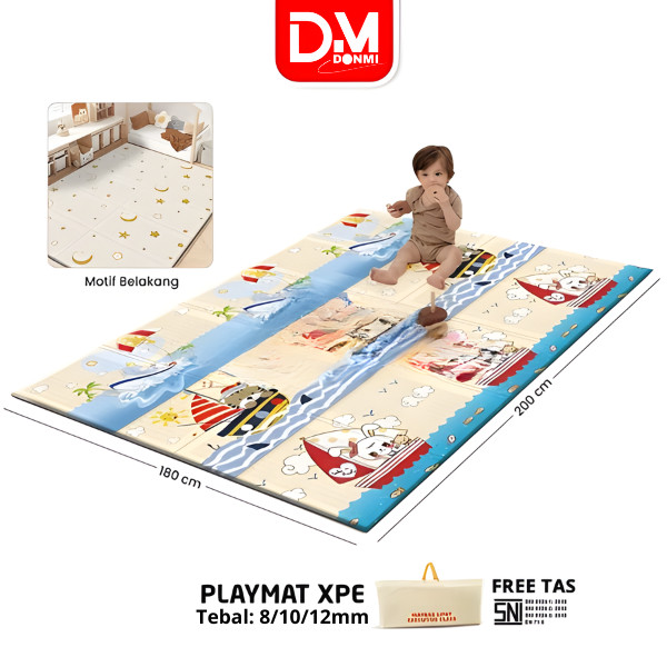 DONMI SNI D Playmat Alas Tidur Matras Bayi XPE 8-10-12mm Playmate Empuk Tikar Lipat