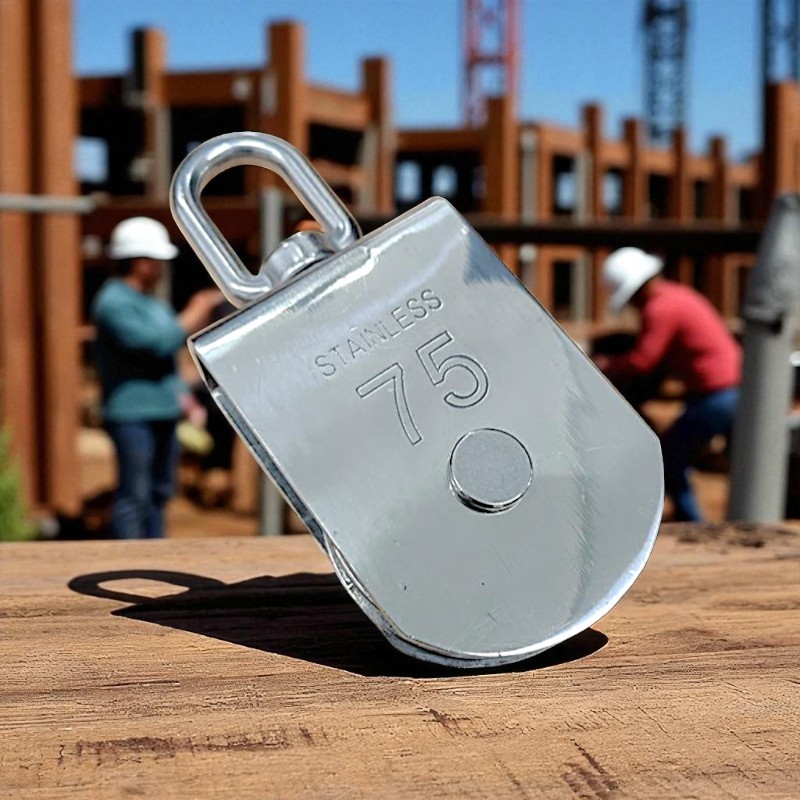 Katrol Kerekan Swivel Pulley Stainless Steel 304 Roda Tunggal