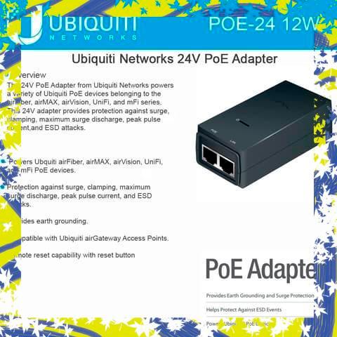 Ubiquiti Poe 24V 0,5A