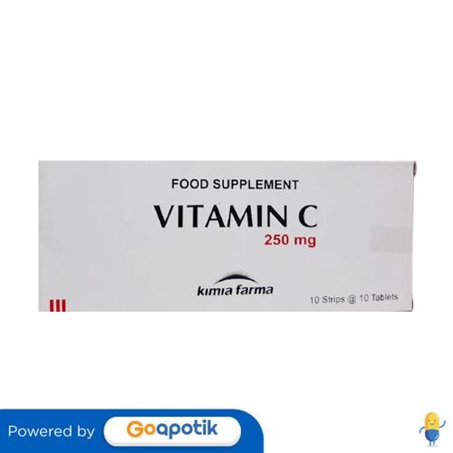 VITAMIN C KIMIA FARMA 250 MG BOX 100 TABLET