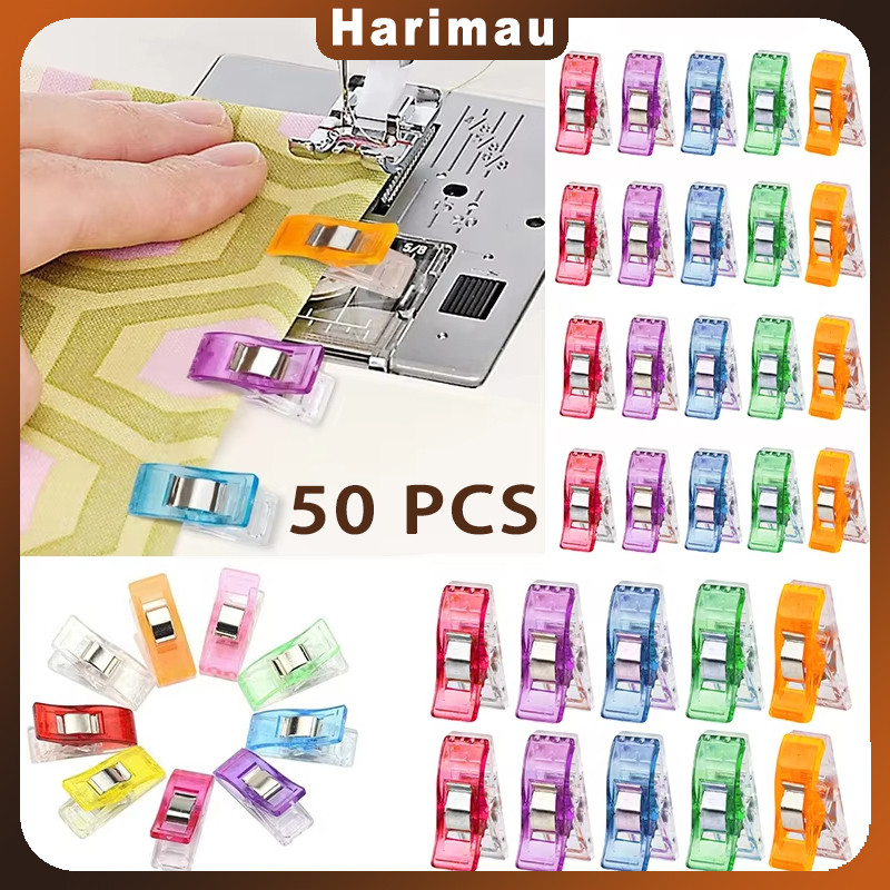 50pcs Penjepit Kain Jahit/Penjepit Kain Jahitan/Penjepit Jahitan Wonder Clip/Untuk Menjahit Selimut