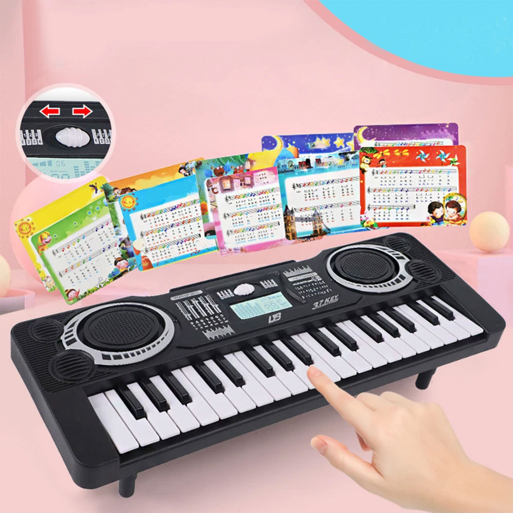 Organ Piano Elektrik Anak Musical Keyboard 37 Keys - Piano Mainan Anak Elektrik - Keyboard Anak Bela