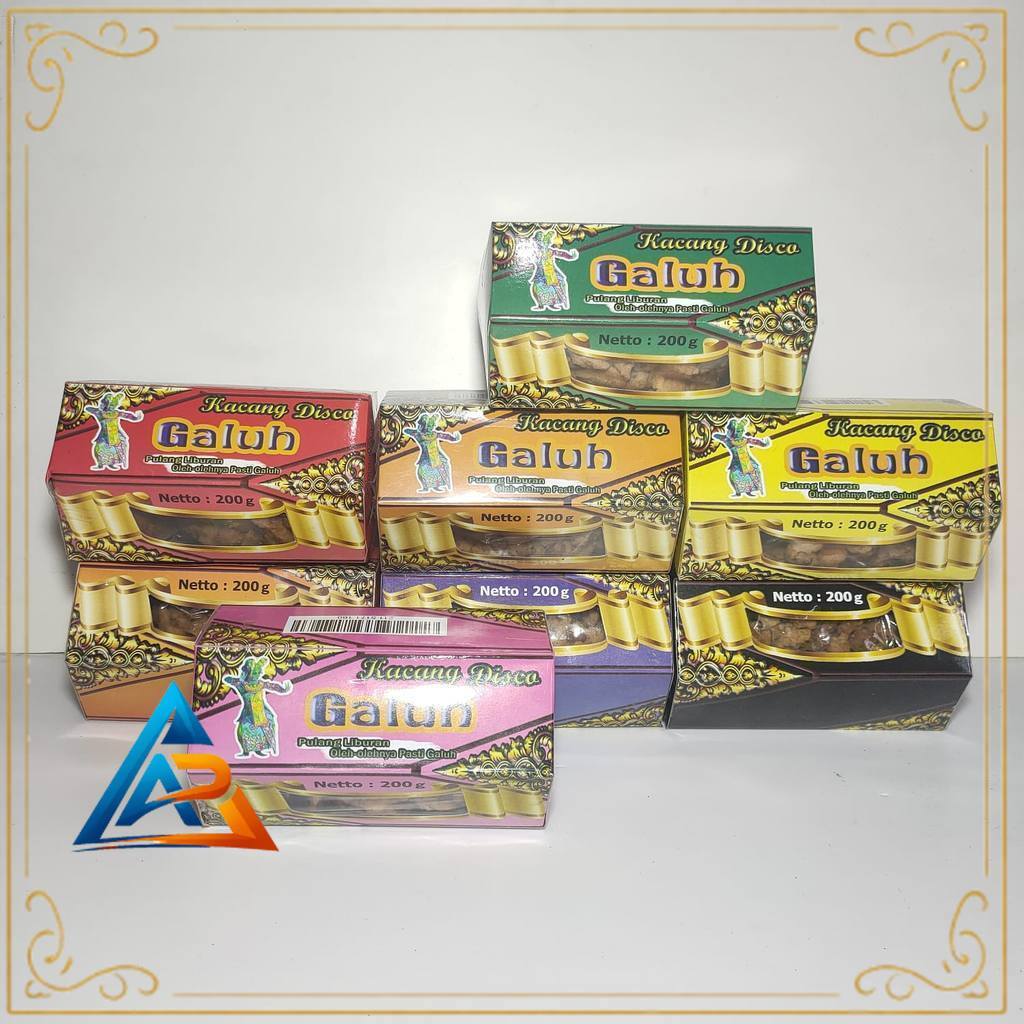 Kacang Goreng Tepung Galuh Box 200g Rasa BBQ Mix Oleh Oleh Bali