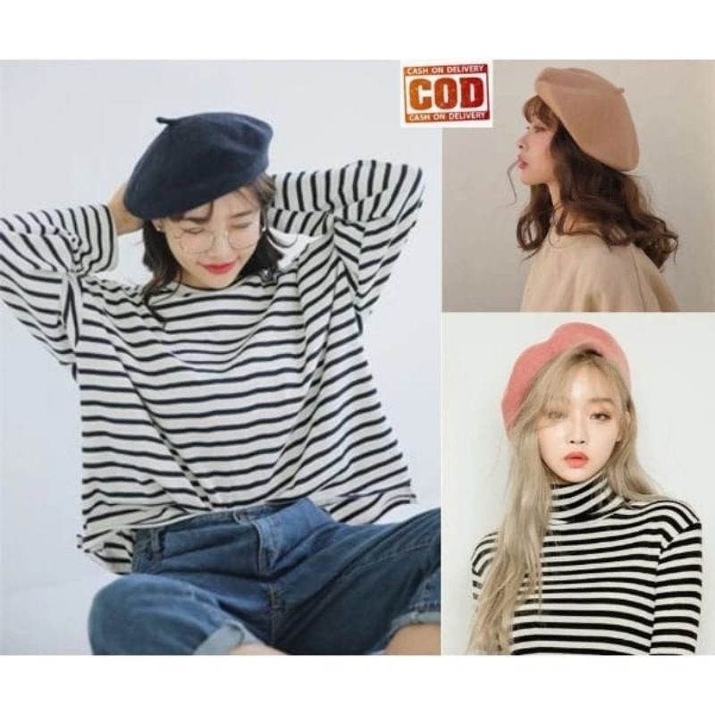 TOPI BARET KOREA / TOPI BARET DEWASA / BARET FASHION WANITA