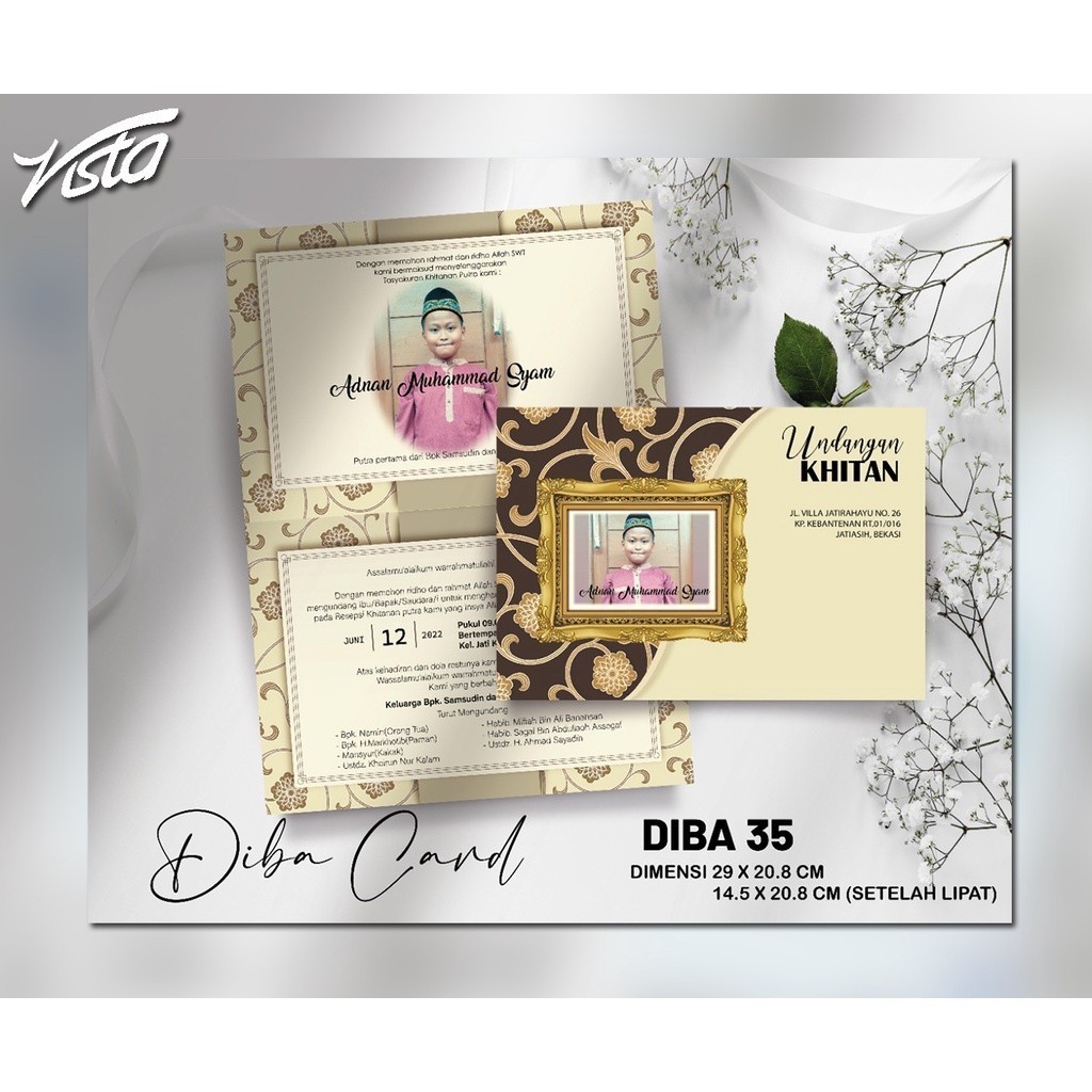 Blangko Undangan   Diba Card 33   Invitation