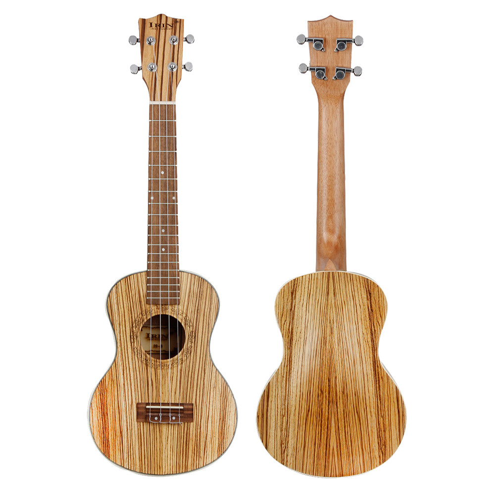 IRIN 4 Strings Ukulele Guitar 21/24/26 Inch Zebra Wood Ukulele Hawaiian Guitar with Case Tuner Capo 