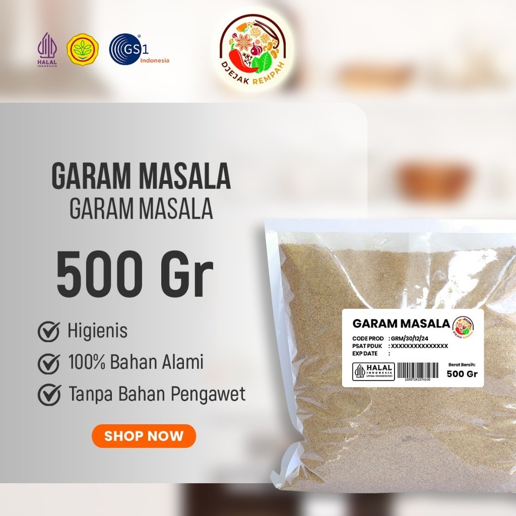 Garam Masala / Garam Masala India/Garam Masala Powder (Kemasan 100 Gr - 500 Gr)
