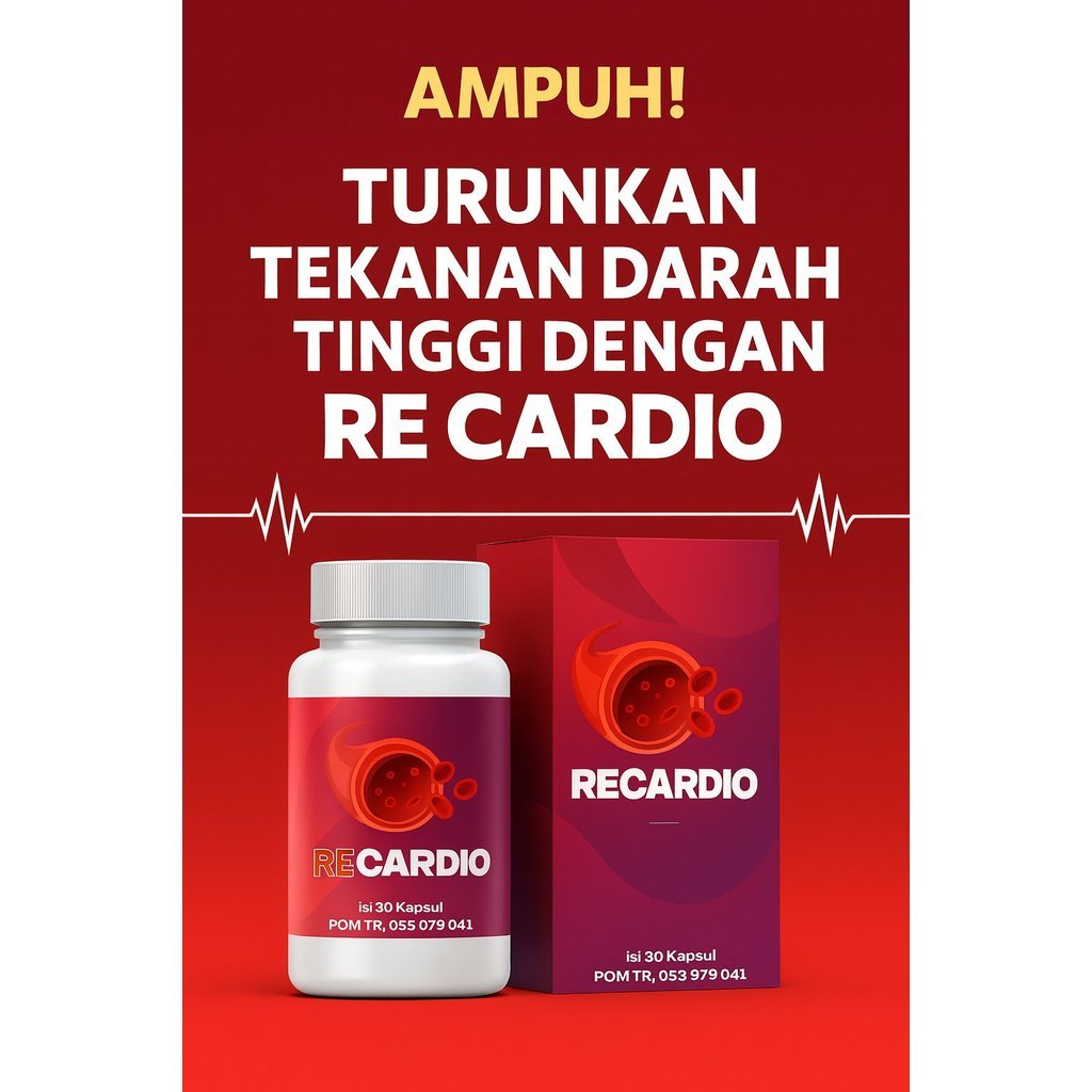 Recardio Obat Hipertensi  Jantung DARAH TINGGI  AMAN HALAL RECARDIO