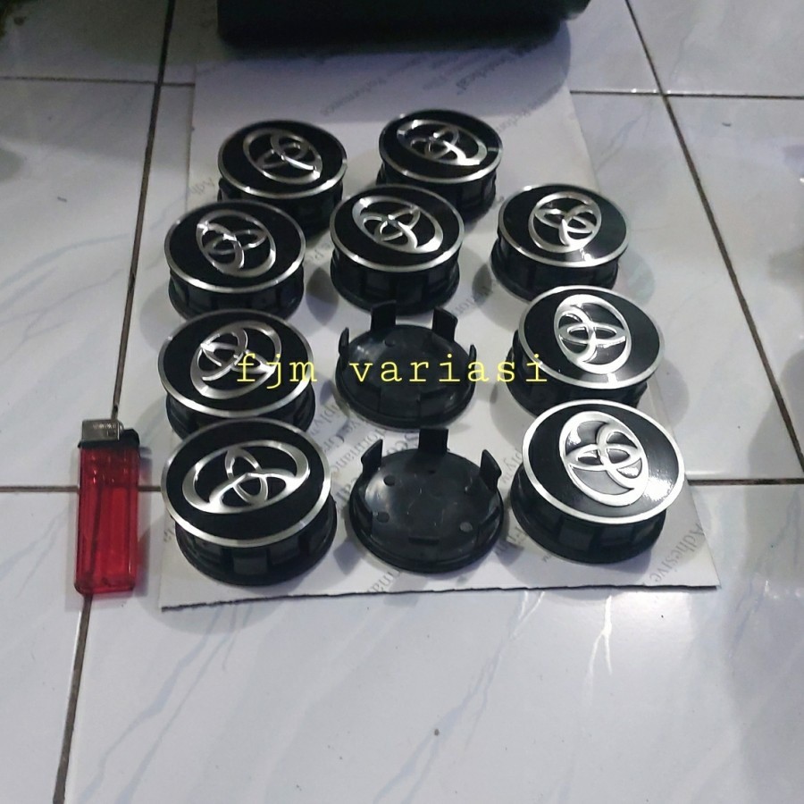 TUTUP DOP DOF RODA VELG BAN AS CENTER TOYOTA INNOVA INOVA 2004 - 2026 HITAM CHROME BAWAAN MOBIL UNIV