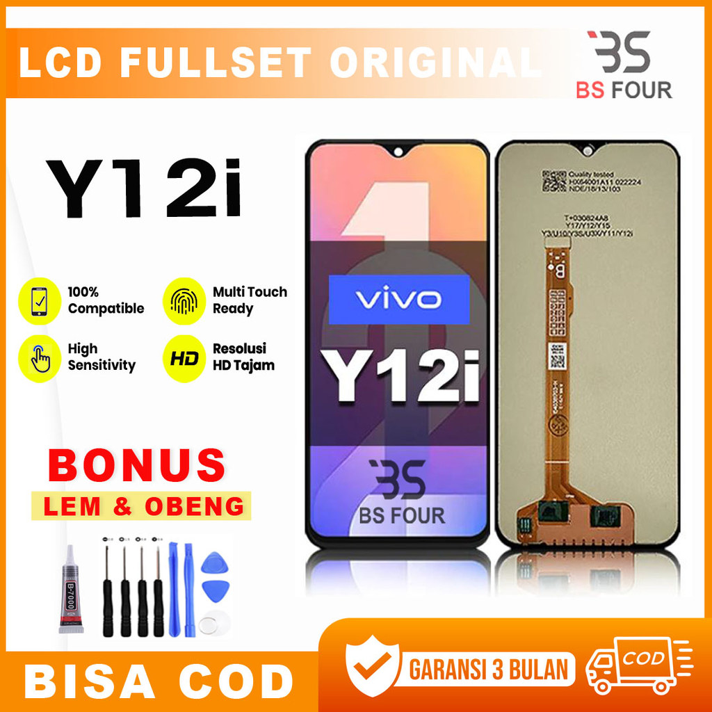 LCD VIVO Y12i Original TouchScreen Fullset ori asli Cod