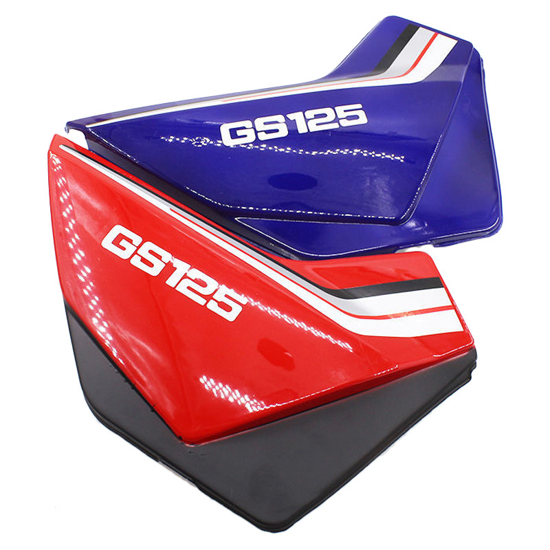 Motorcycle Side Covers for Haojue Suzuki Qingqi GS125 HJ125 QJ125 ABS Plastic Faring Panels Red Blue