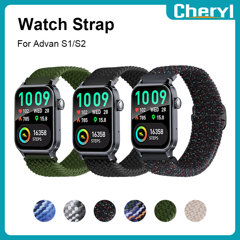 Elastic Woven Strap 22mm for ADVAN Smartwatch S3 Pro Nylon Strap ADVAN Smartwatch S2 Pro/SR/S1 Taqwa