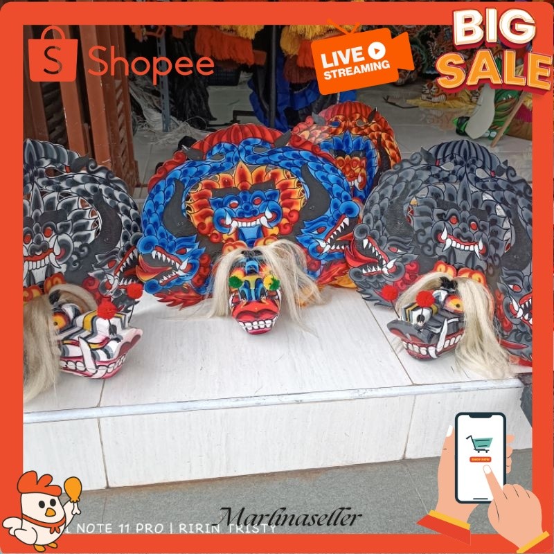 Barongan anak ukir ukuran 13/barongan anak murah MRL