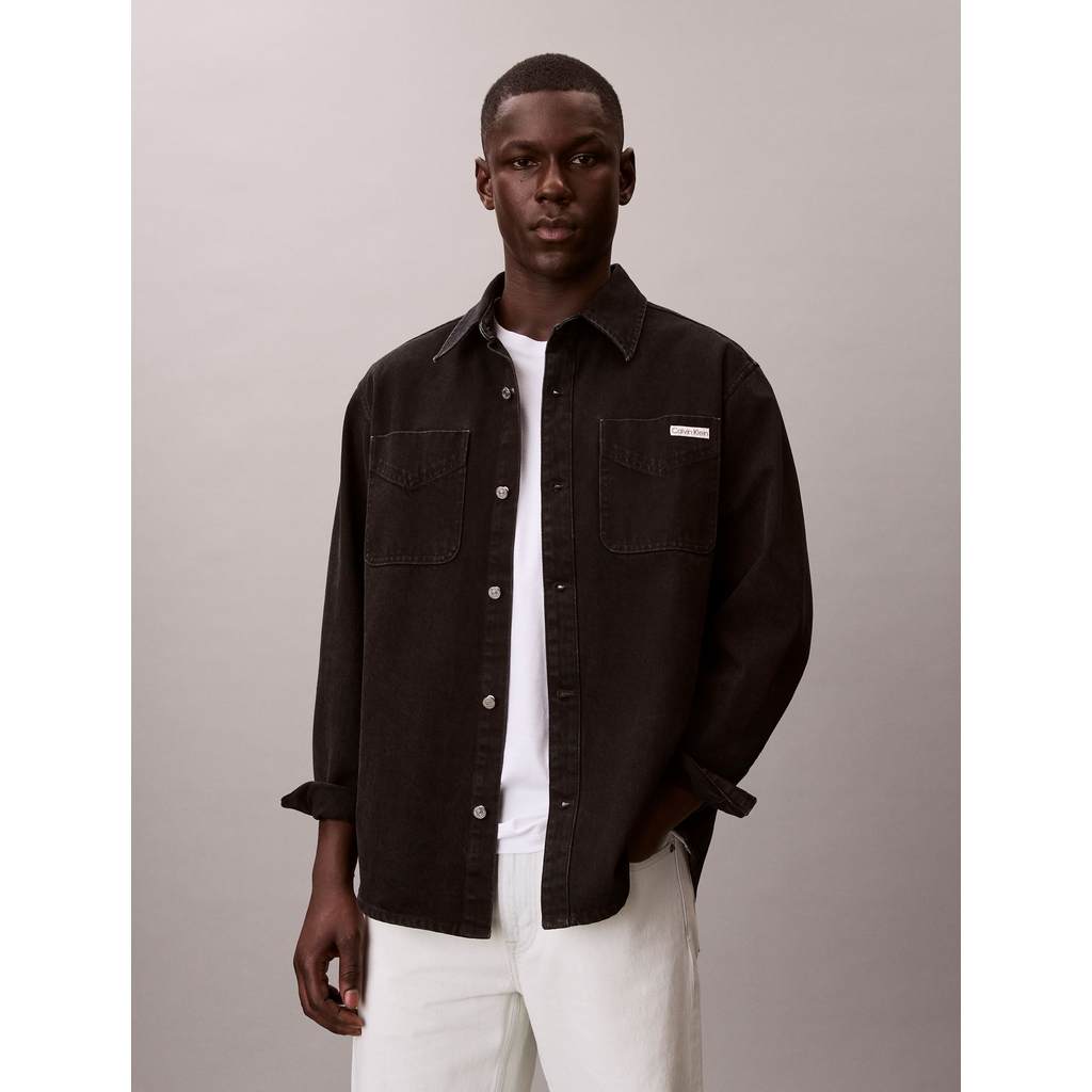 Calvin Klein - 90S JACKSON BLACK STONE OVERSHIRT