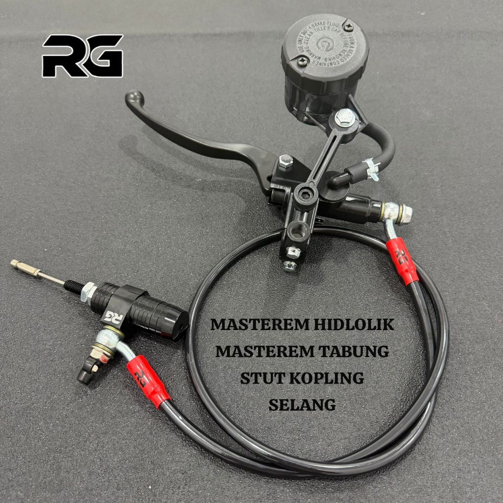 (BLACK SERIES) Master rem kopling hidrolik model rcb satu set stut selang pnp fu vixion ninja klx cr