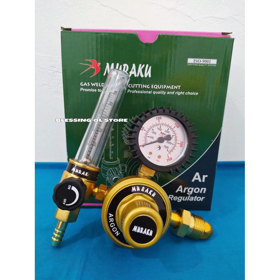 REGULATOR ARGON MESIN LAS TIG MMA GAS ARGON ORIGINAL MURAH - MURAKU, 2