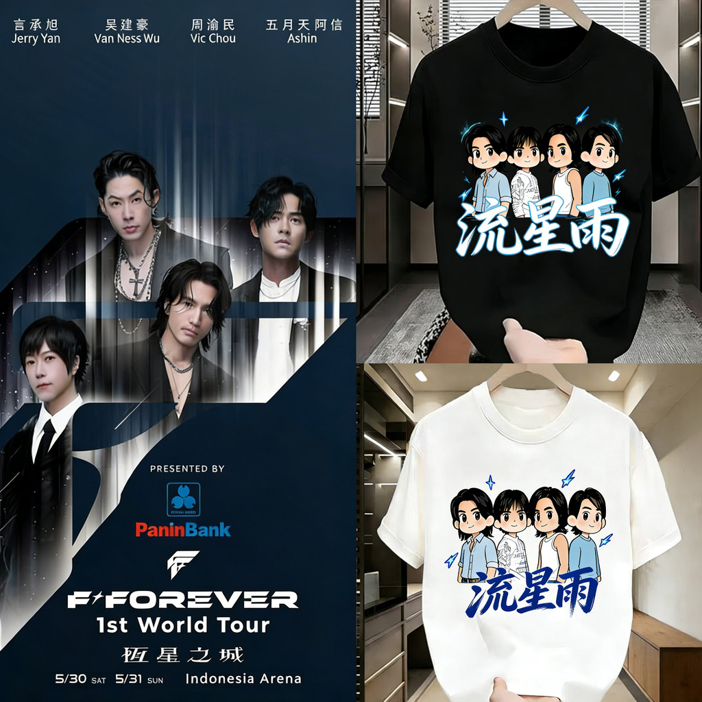 Kaos Dukungan F4 Meteor Garden Kaos Dukungan F4 Meteor Garden 100%Original Design Kaos T-Shirt Oblon